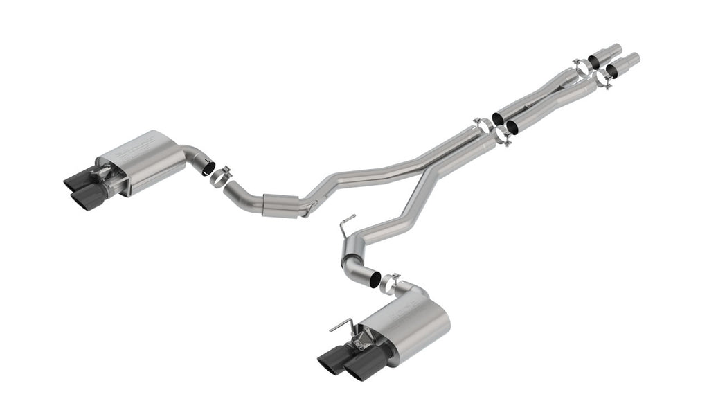 Borla 2018-23 Mustang GT 5.0 Cat-Back Exhaust Round Carbon Fiber Tips