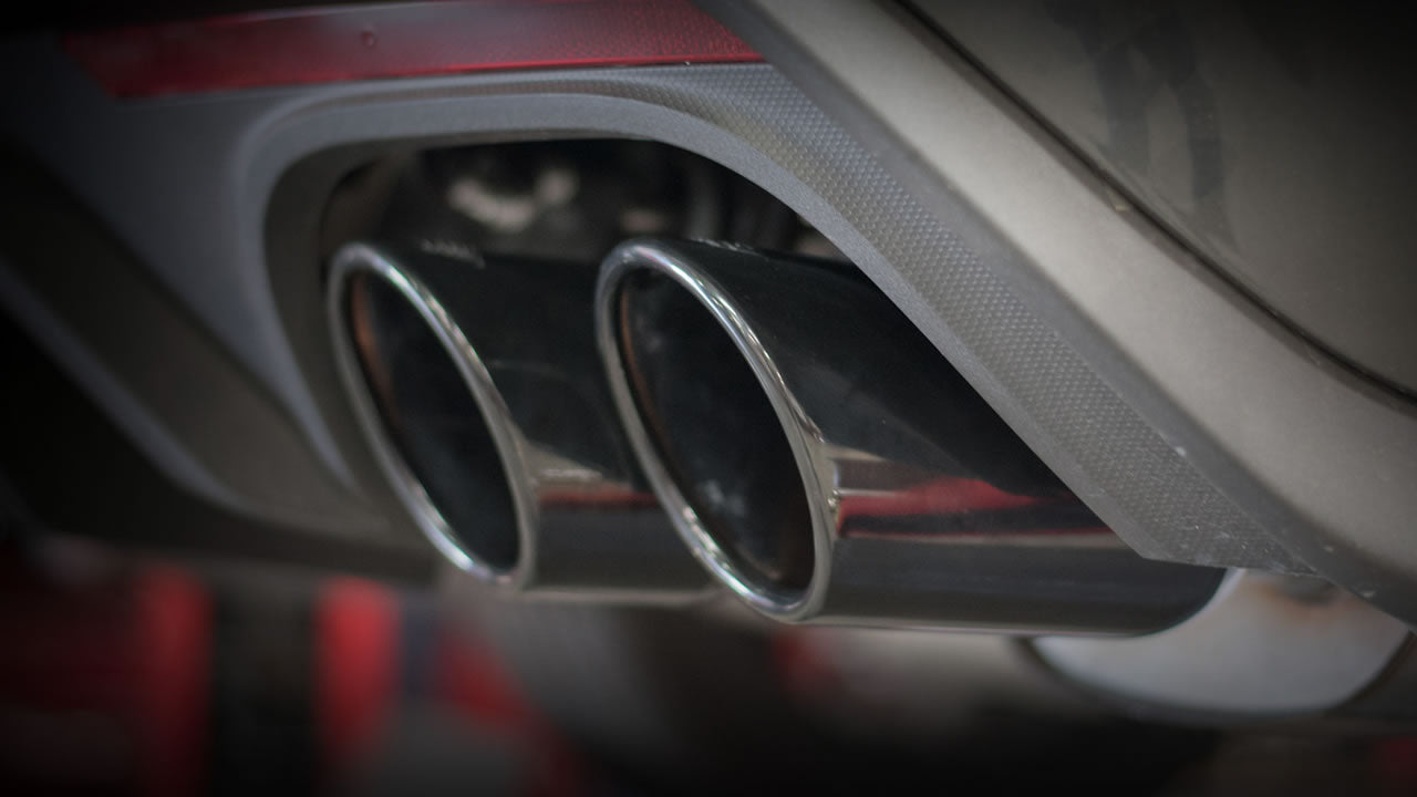 Borla 2018-23 Mustang GT 5.0 S-Type Cat-Back Exhaust Black Chrome Round Rolled Angle-Cut Tips