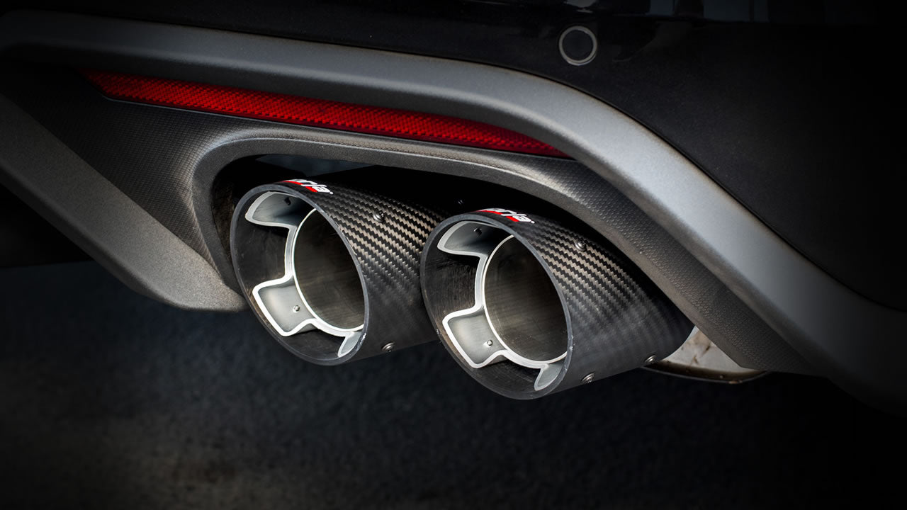 Borla 2018-2023 Ford Mustang GT Cat-Back Exhaust System ATAK Bright Carbon Fiber Tips Part # 140743CF