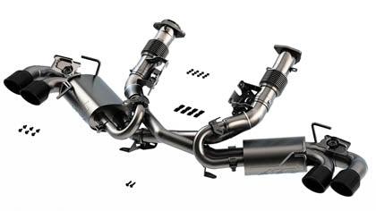 Borla 2020-2025 Chevrolet Corvette Stingray Cat-Back Exhaust System Black Chrome Tips Part # 140839BC