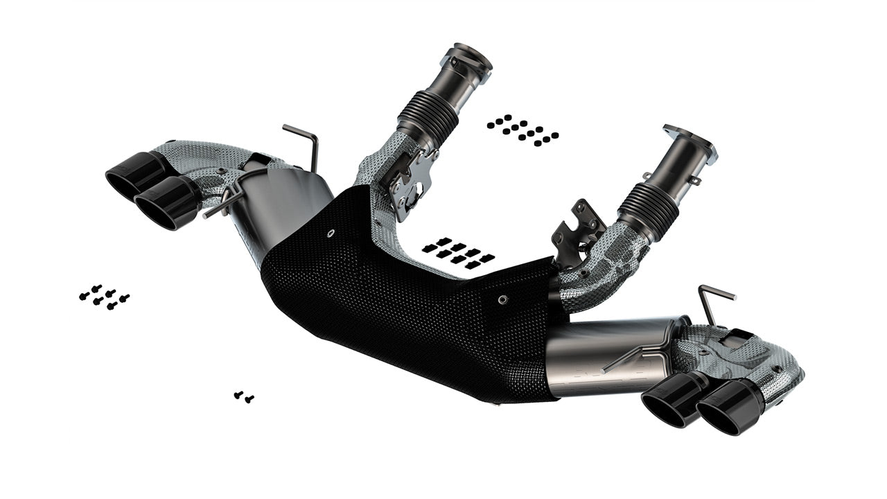 Borla 2020-2025 Chevrolet Corvette Stingray Cat-Back Exhaust System S-Type Black Chrome Tips  Part # 140840BC