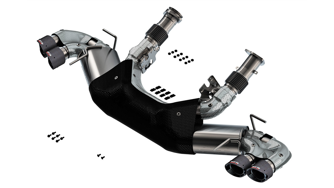 Borla 2020-2025 Chevrolet Corvette Stingray Cat-Back Exhaust System S-Type Carbon Fiber Tips  Part # 140840CF