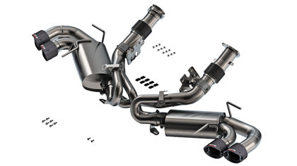 Borla 2020-2025 Chevrolet Corvette Stingray Cat-Back Exhaust System S-Type Carbon Fiber Tips  Part # 140840CF
