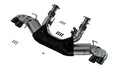 Borla 2020-2025 Chevrolet Corvette Stingray Cat-Back Exhaust System Black Chrome Tips Part # 140841BC