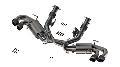 Borla 2020-2025 Chevrolet Corvette Stingray Cat-Back Exhaust System Carbon Fiber Tips Part # 140841CF