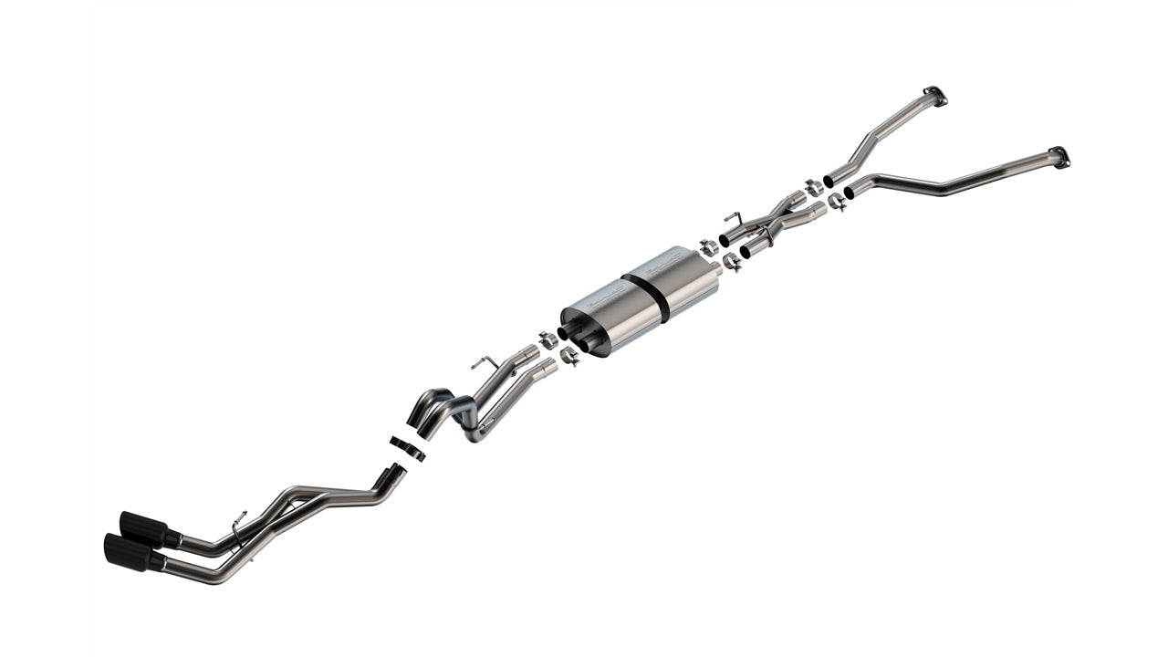 Borla 2022-2025 Toyota Tundra Cat-Back Exhaust System S-Type Black Tips Part # 140939BC