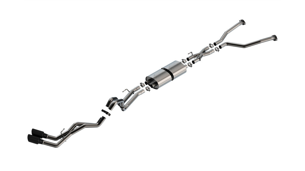 Borla 2022-2025 Toyota Tundra Cat-Back Exhaust System Black Tips Part # 140940BC