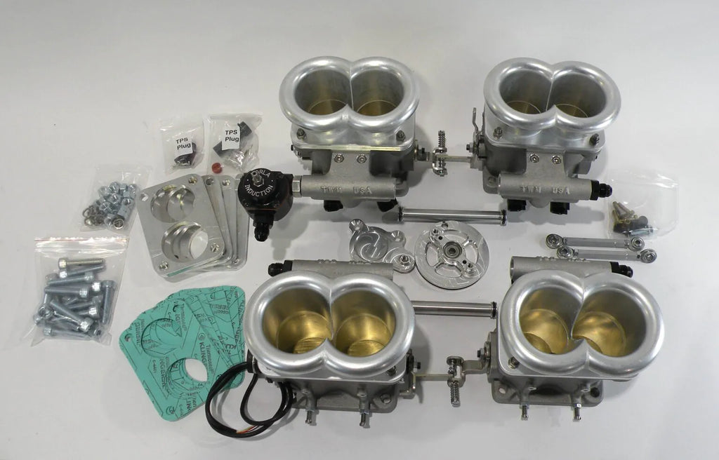Borla Throttle Body Kit, Ferrari 308, 46mm with Borla air horns