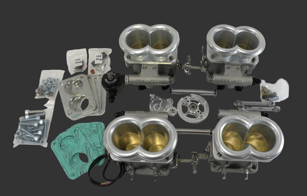 Borla Throttle Body Kit, Ferrari 308, 40mm with Borla air horns