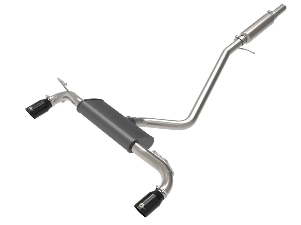 aFe Power 21-25 Bronco Sport Vulcan Series 2-1/2 IN 304 Stainless Steel Cat-Back Exhaust System w/ Black Tip