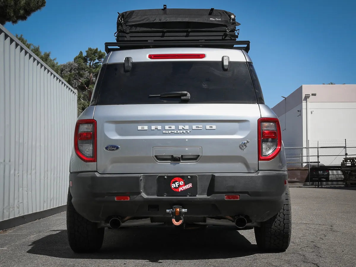 aFe Power 21-25 Bronco Sport Vulcan Series 2-1/2 IN 304 Stainless Steel Cat-Back Exhaust System w/ Black Tip