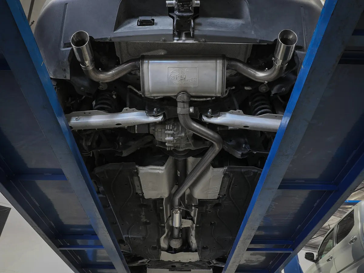 aFe Power 21-25 Bronco Sport Vulcan Series 2-1/2 IN 304 Stainless Steel Cat-Back Exhaust System w/ Black Tip