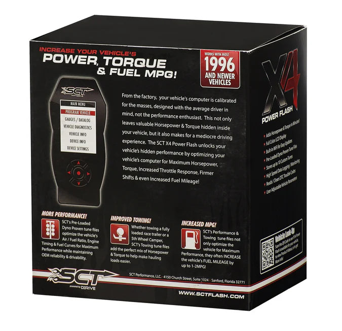 SCT Performance 7015 - X4 Power Flash Programmer Pre Loaded Ford Models