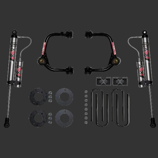 SKYJACKER 2021-24 Ford F150 3 in. Upper A-Arm Lift Kit with Strut Spacers and Rear Blocks