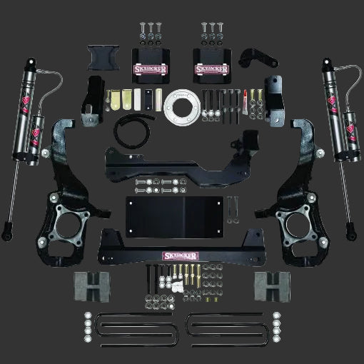 SKYJACKER 2021-24 Ford F150 6 in. Front Strut Spacer Suspension Lift Kit With Rear Blocks F2160BK