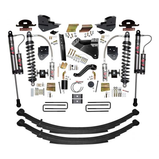 SKYJACKER 2023-25 F250/350 Superduty 6 in. ADX 2.5 Remote Reservoir Coilover Suspension Lift Kit With Rear Leaf Springs F2361KS