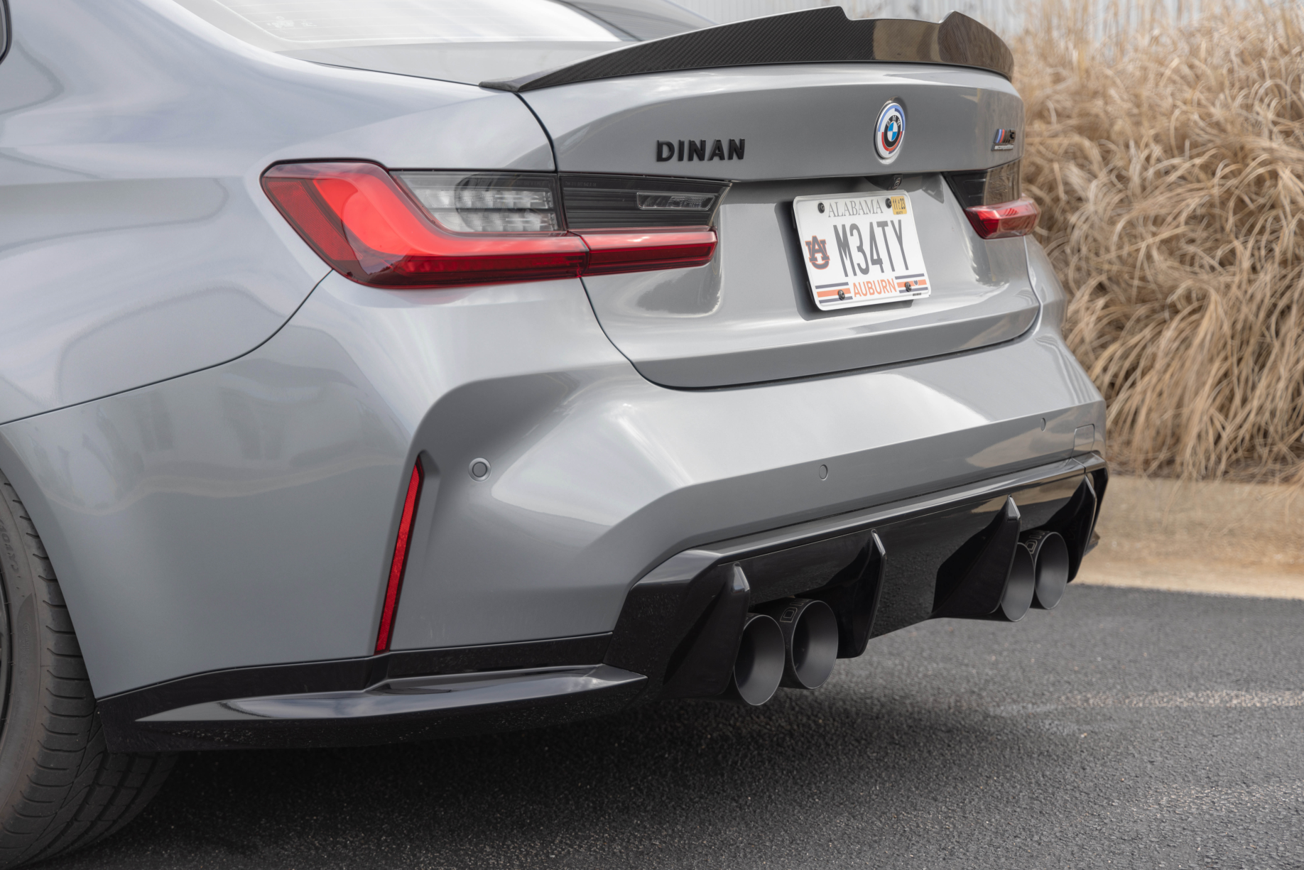Dinan Valved Axle-Back Exhaust - 2021-2026 BMW M3/M4 Part #  D660-0093-BLK