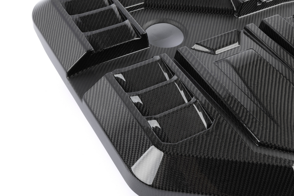 Dinan Gloss Carbon Fiber Engine Cover - 2021-2026 BMW M2/M3/M4 Part #  D590-0005