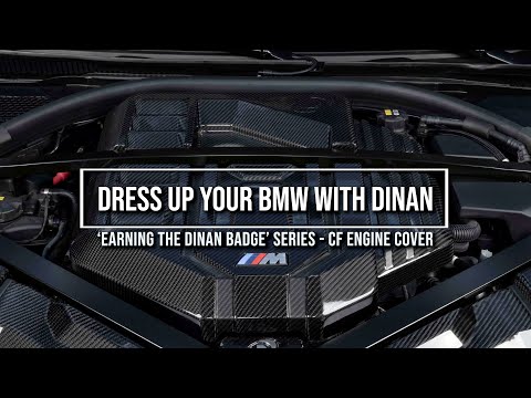 Dinan Matte Carbon Fiber Engine Cover - 2021-2026 BMW M2/M3/M4 Part #  D590-0005-B