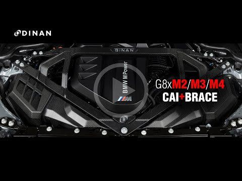 Dinan Gloss Carbon Fiber Strut Tower Brace - 2021-2026 BMW M2/M3/M4 Part #  D180-0015